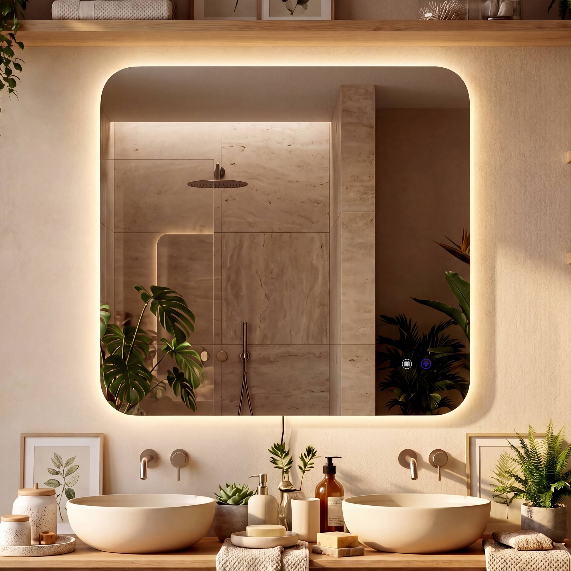 Miroir de salle de bain Palmiro