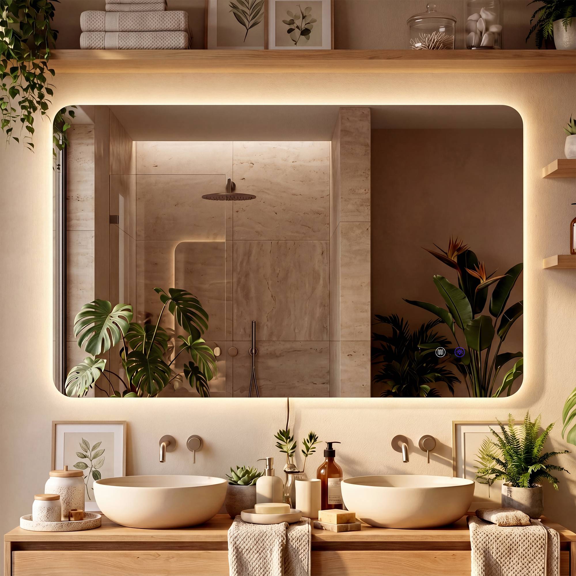 Miroir de salle de bain Palmiro