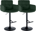 2er Set Barhocker Los Angeles Samt