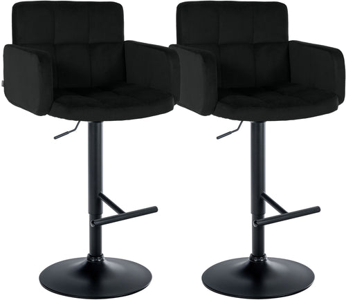2er Set Barhocker Los Angeles Samt